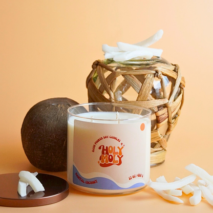 Santal Coconut - Hand Poured Scented Soy Candle - Gift Box - 17oz