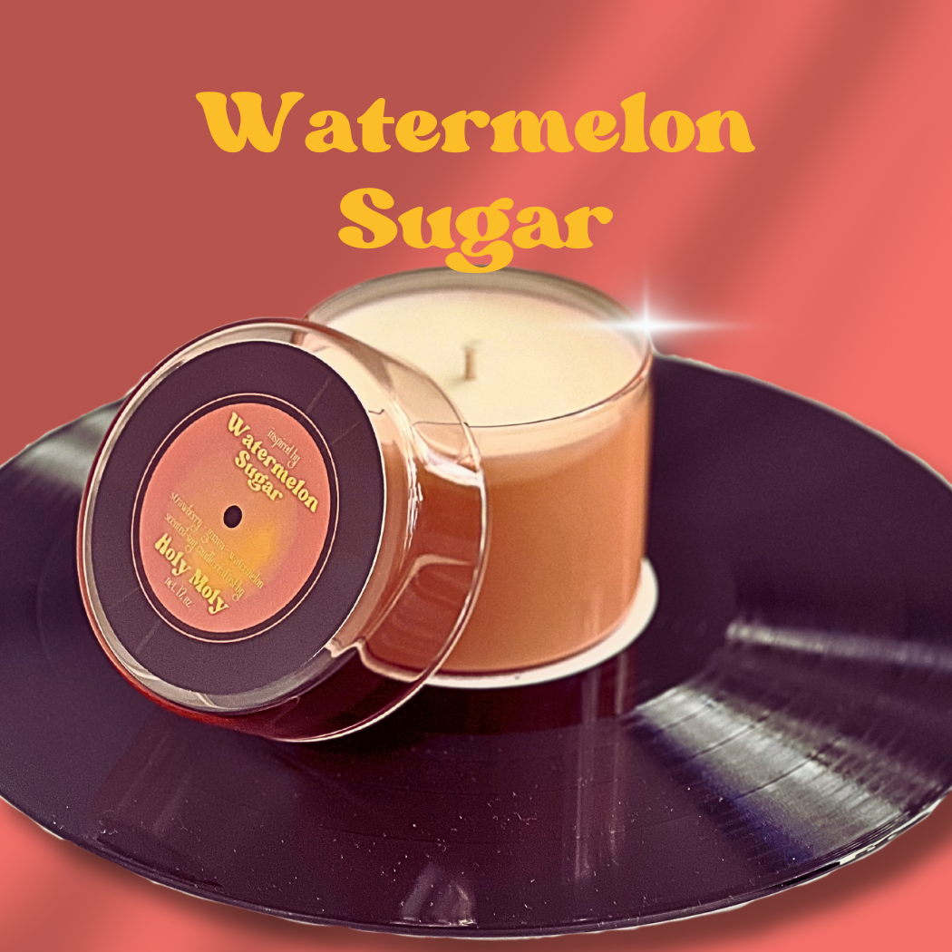 Watermelon Sugar - Hand Poured Scented Soy Candle - 12oz